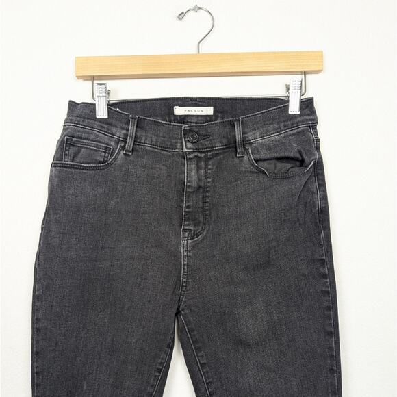 PacSun Black High Rise Distressed Jeggings Size 28 - Picture 4 of 8